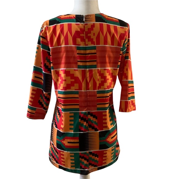 African Women Clothes Dashiki Top Traditional Print Clothing Size Large - Picture 7 of 10